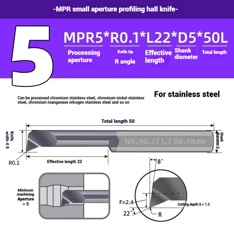 1129-CNC Small Bore Boring Tools MPR Copy Boring Turning Tools for Stainless Steel, Copper and Aluminum Lathe Micro Small Boring Tools Shandong Denso Pricision Tools Co.,Ltd.